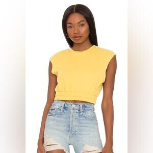 NWT Lovers & Friends Yellow Emilia Crop Top - Small